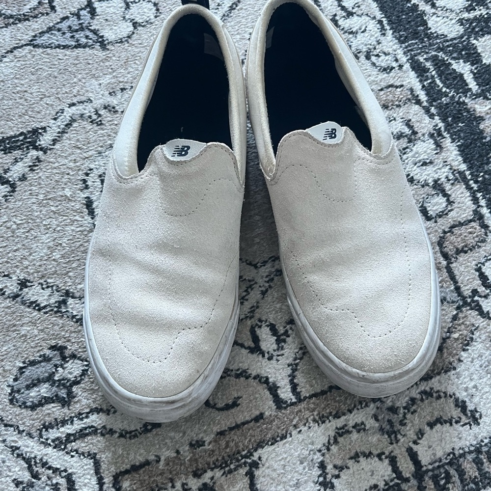 New Balance Men's Beige Slip-On Loafers